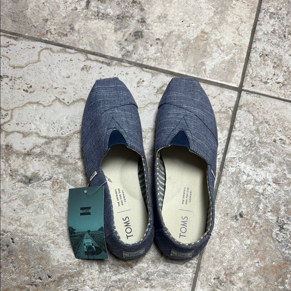 TOMS Denim Blue Casual Slip-Ons